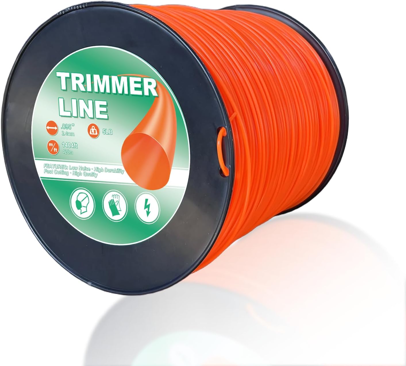 Weed Eater .095 Heavy-Duty Trimmer String - 5LB/1404FT Round Line Fits Most Trimmers
