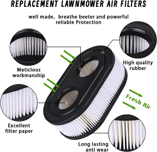 Briggs & Stratton 593260 Air Filter Kit | 9-Piece Set for 550E, 500EX, 625, 575EX Engines - Lawn Mower Cleaner