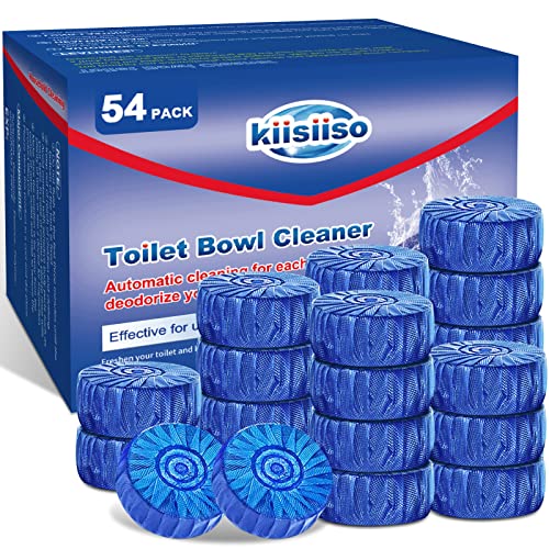 KIISIISO 54 Pack Toilet Bowl Tablets - Automatic Bathroom Cleaner & Deodorizer