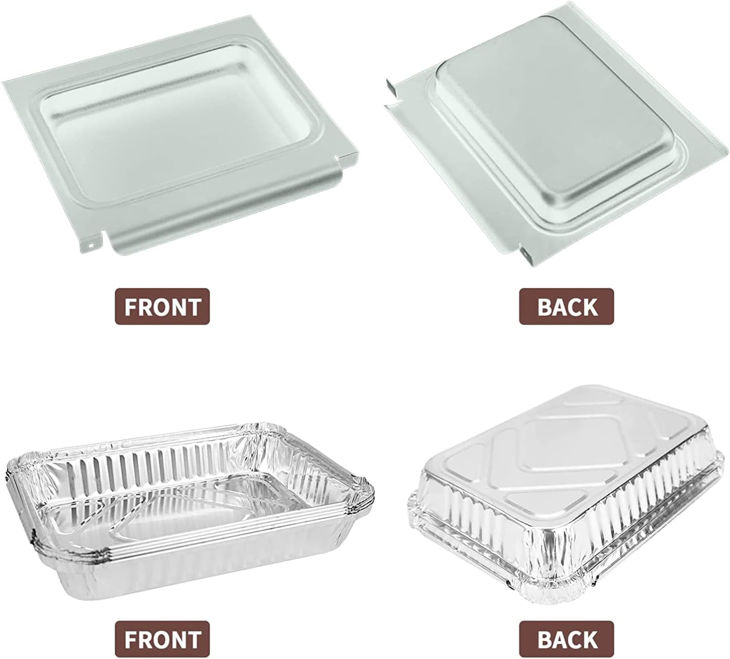 Uniflasy Catch Pan for Weber Spirit & Genesis Grills - Replacement Drip Tray with Aluminum Liner