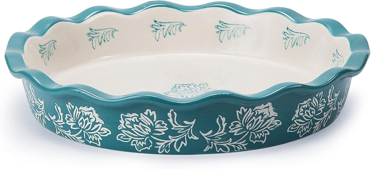Wisenvoy Ceramic Pie Pan - Non-Stick Deep Dish Baking Dish | Perfect for Delicious Pies
