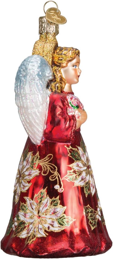 Baby Angel Glass Blown Ornament - Old World Christmas Tree Decor