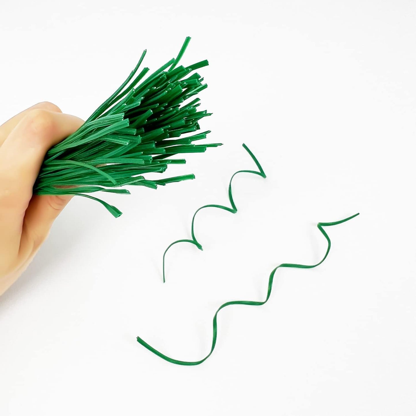 Plant Twist Ties - 8'' Reusable Garden Ties for Climbing Plants | Pack of 100, Green