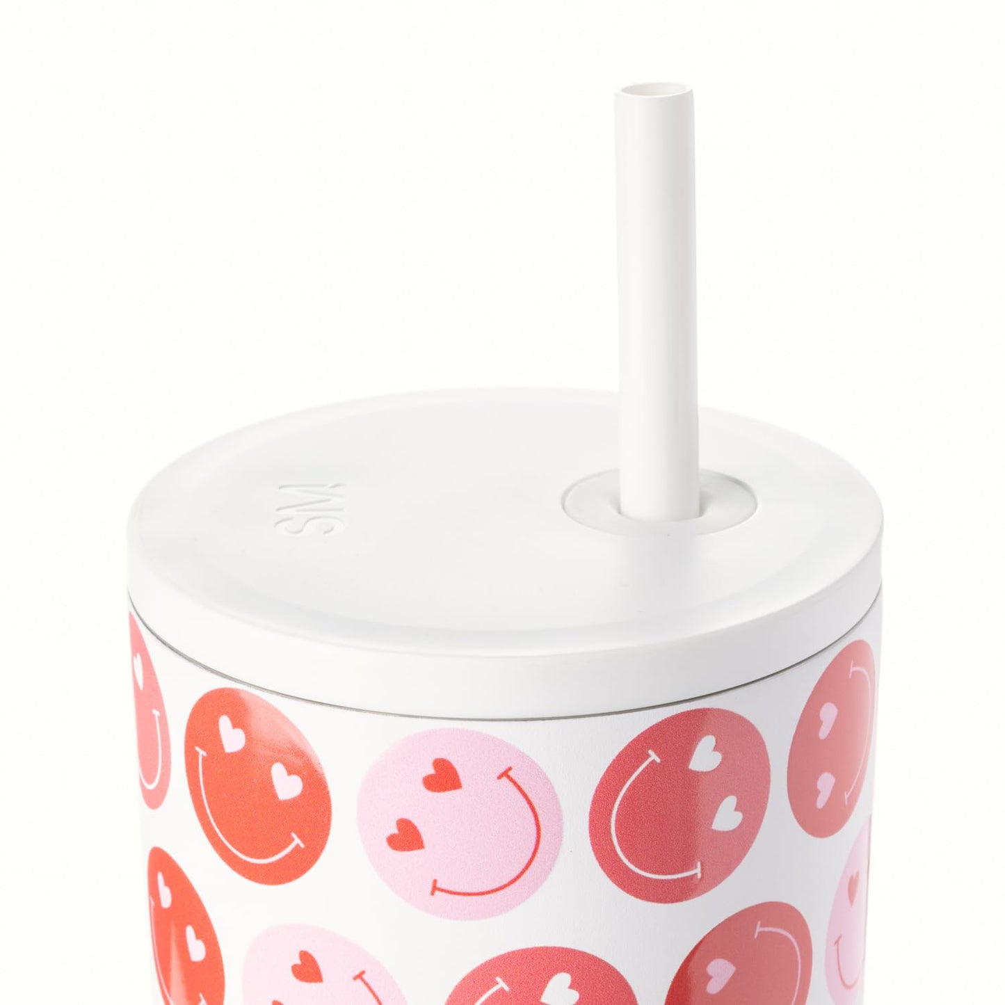 Simple Modern 40 oz Trek Tumbler with Handle and Straw Lid | Cup Holder Friendly Insulated Stainless Steel Travel Mug | Happy Heart Eyes