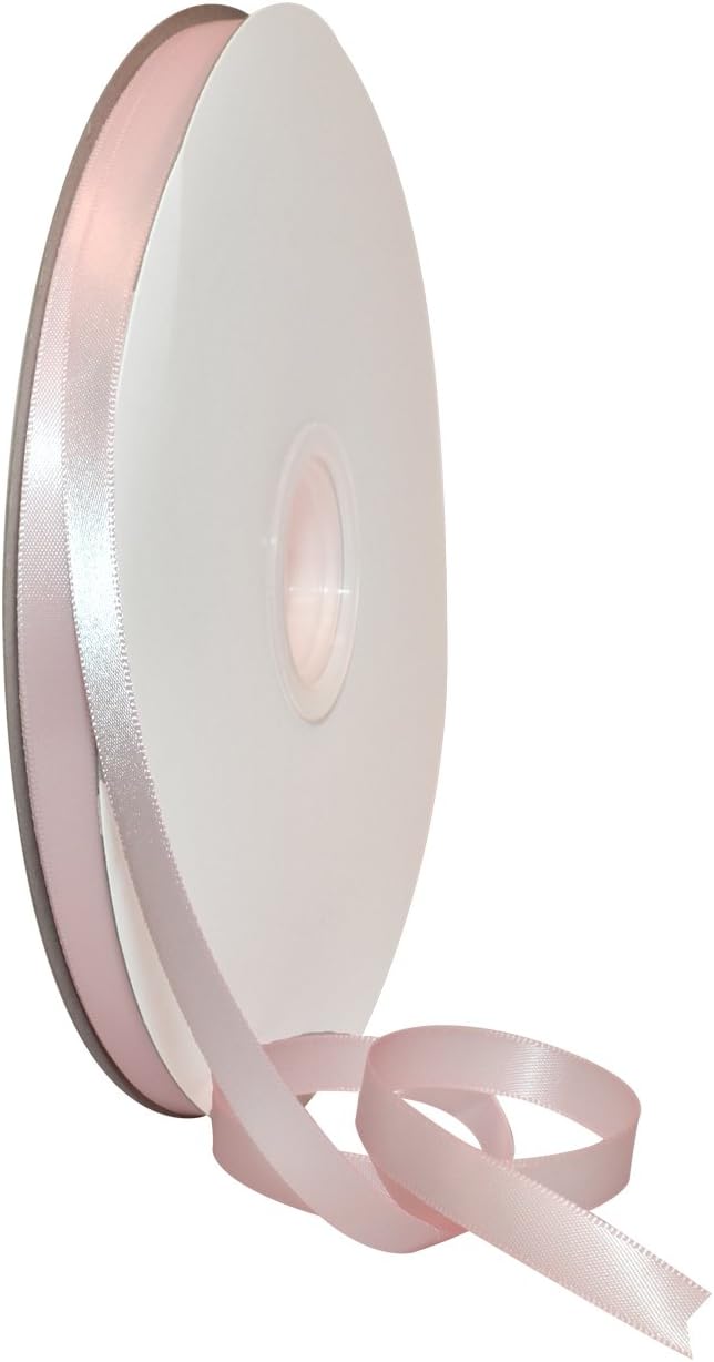 Rosy Mauve Double Face Satin Ribbon 3/8" x 100 YD - Perfect for Gift Wrapping, Crafts & Weddings