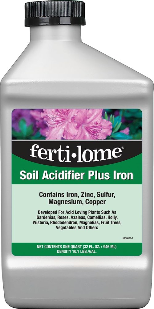 Fertilome Soil Acidifier Plus Iron - Boost Plant Growth | 32 oz Liquid Solution