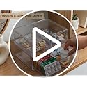 LALOBLUE Stackable Clear Acrylic Drawer Organizer for Baby Bottles & Makeup