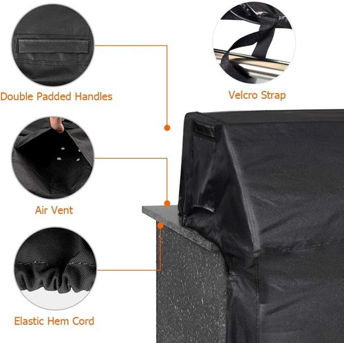 iCOVER Built-In Grill Cover - Heavy Duty Waterproof BBQ Protection for 32 Inch Grills | Fits Bull, Char-Broil, Napoleon, Weber