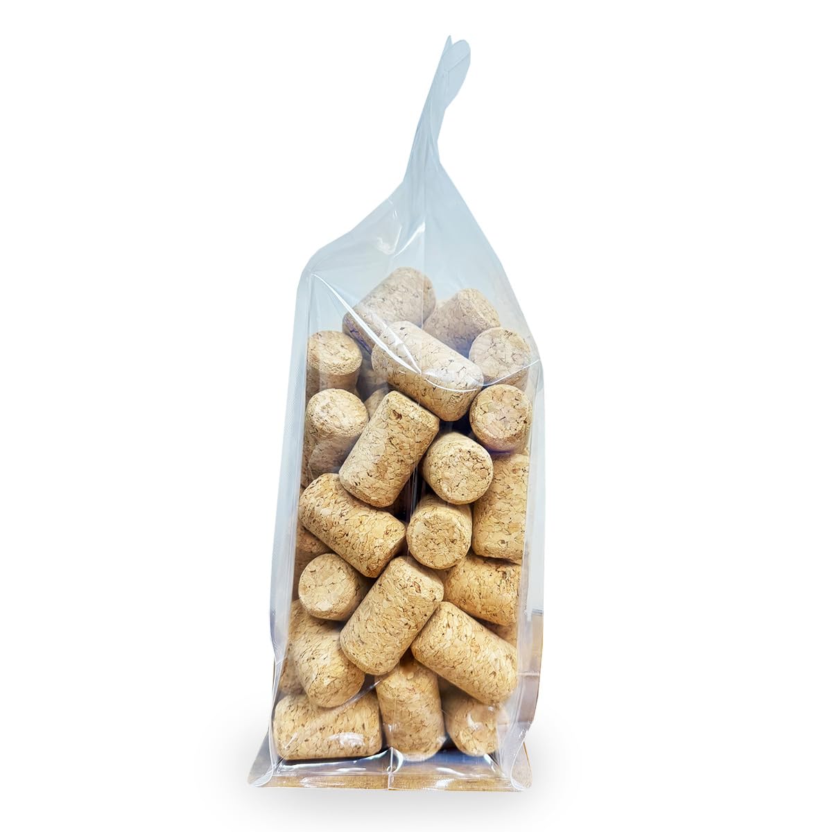 ABC Cork Co. 100 Corks in a Bag- Made in Portugal (38 x 22#8 Short, Agglomerated Deluxe) - 100 Pack