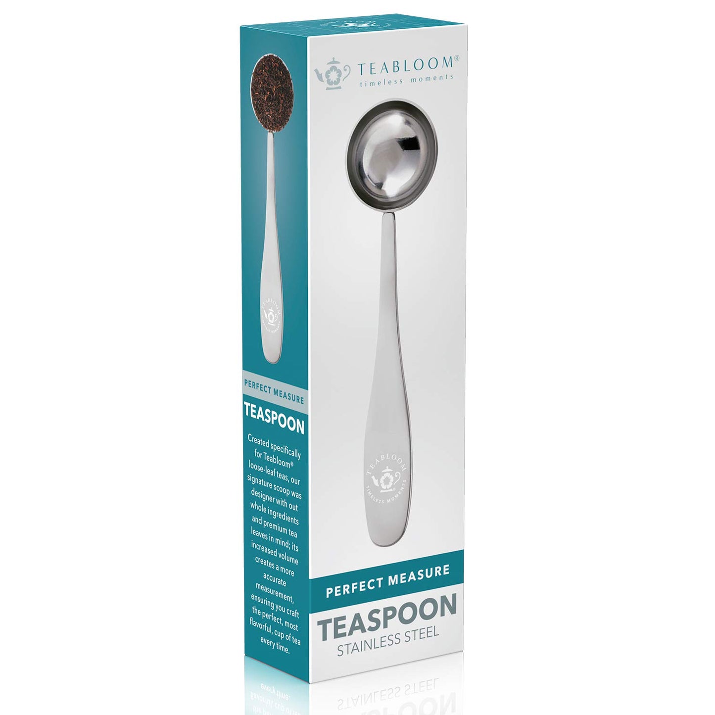Teabloom Perfect Measure Loose Leaf Tea Spoon - Premium Quality Stainless Steel Tea Scoop – Tea Connoisseur's Choice