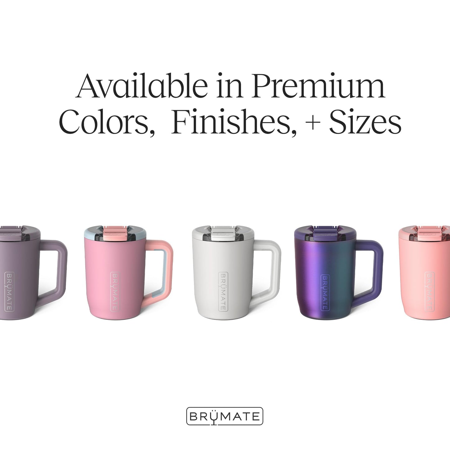 BrüMate Müv - 15oz 100% Leak Proof Insulated Coffee Mug with Handle & Lid - Stainless Steel Coffee Travel Mug - Double Walled Coffee Cup (Eclipse)