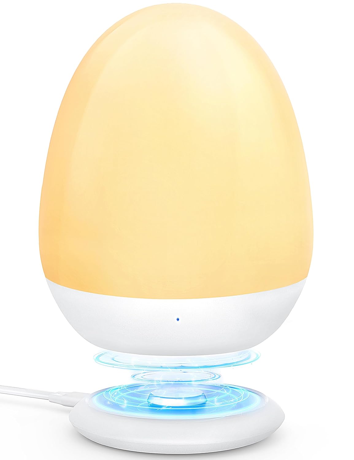 MediAcous Night Light - Dimmable Egg Light for Kids' Room | Touch Control & 1H Timer, 200H Battery Life