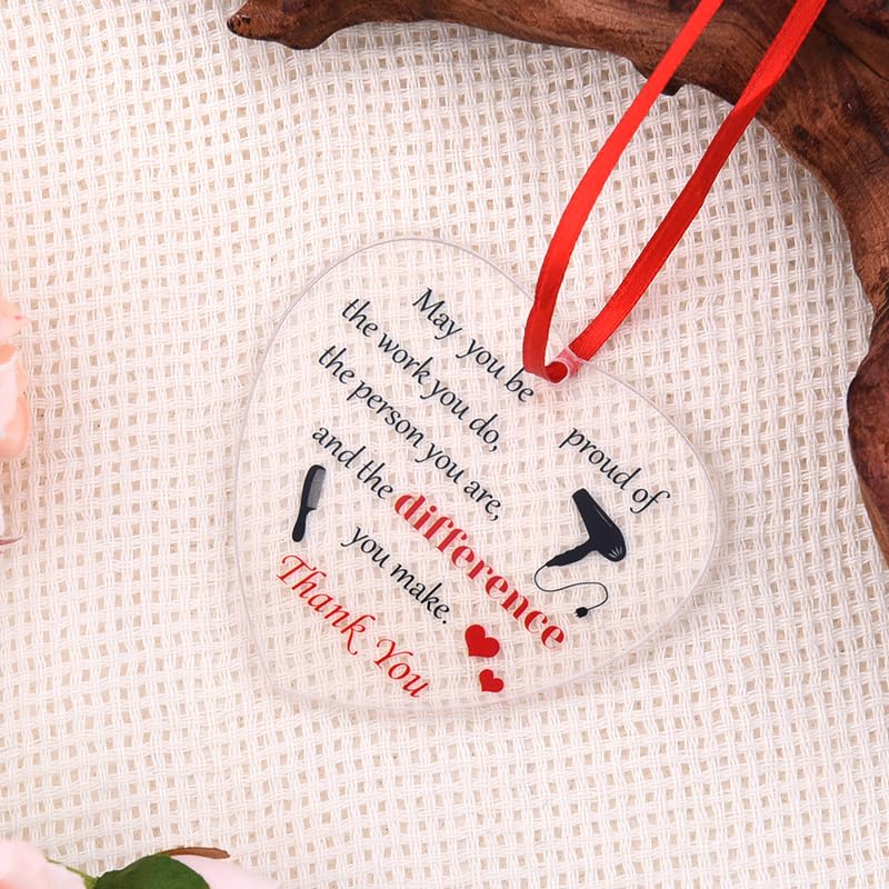 Hairdresser Christmas Ornament - Hair Stylist Appreciation Keepsake - Variation 2