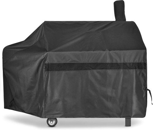 iCOVER 60-Inch Offset Smoker Cover - Heavy Duty Waterproof 600D BBQ Protection for Major Brands