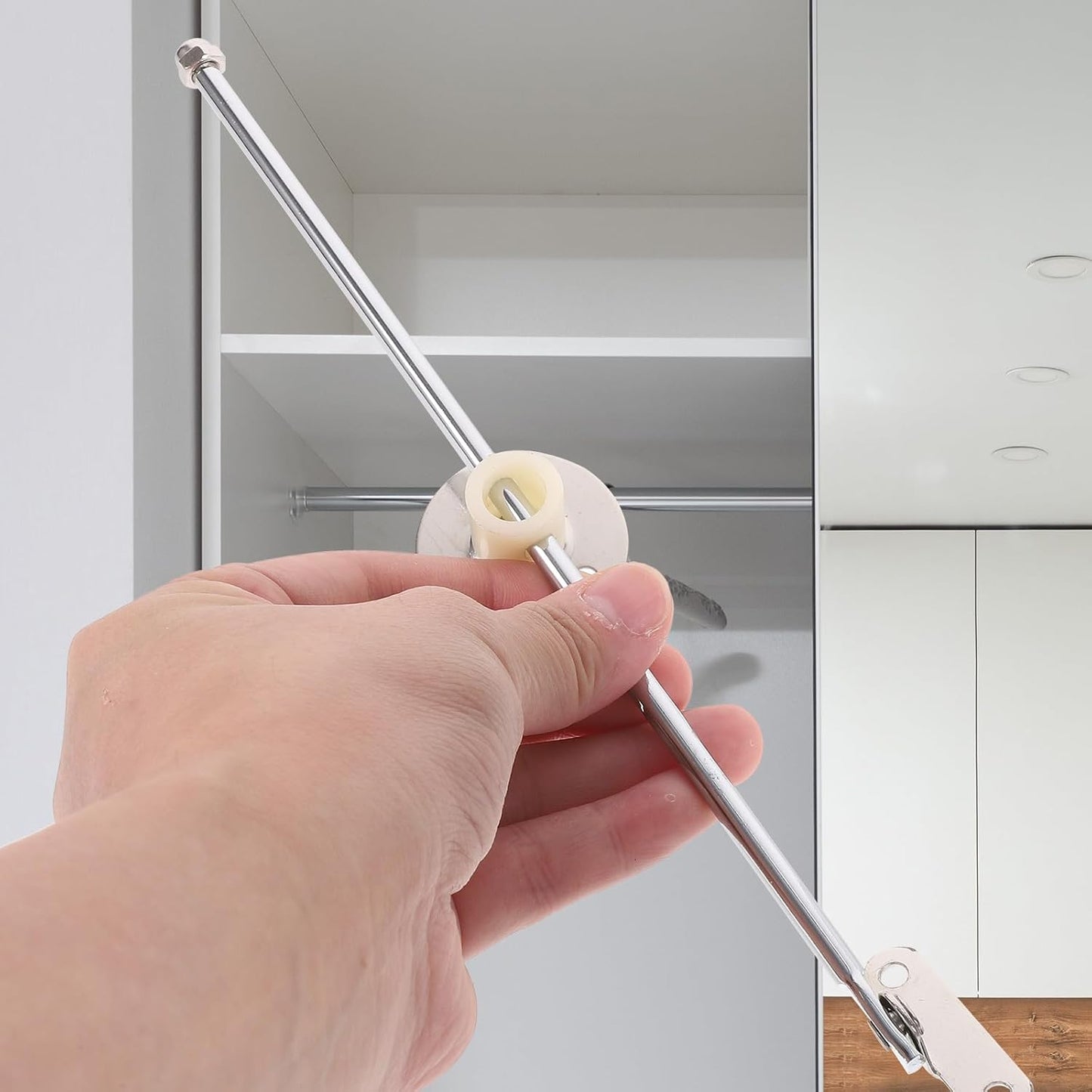 Skiennix Cabinet Support Rods - Durable Hinges for Kitchen Cabinets | 4-Piece Set for Wooden Boxes