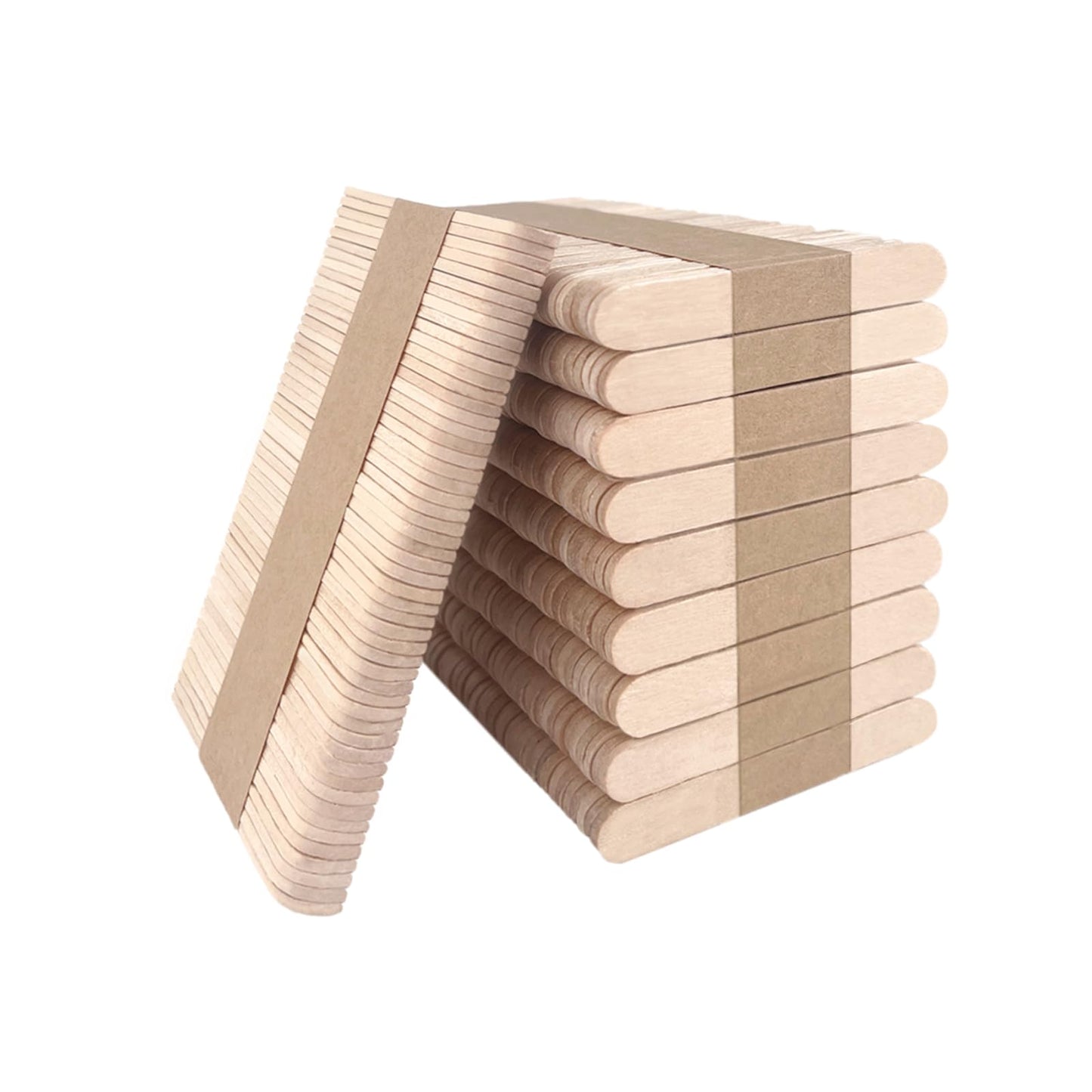 KTOJOY 500 Pcs Craft Sticks Ice Cream Sticks Natural Wood Popsicle Craft Sticks 2.5 inch Length Treat Sticks Ice Pop Sticks for DIY Crafts