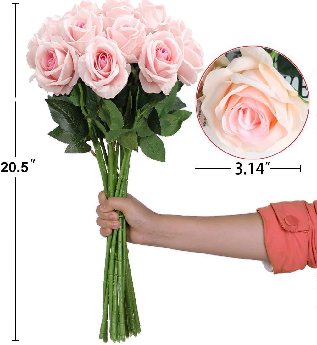 Real Touch Mini PU Tulips Bouquet - Premium Artificial Flowers for Wedding, Home & Event Decor (Set of 30, Cream White)