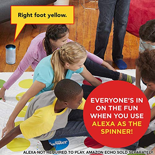 Hasbro Gaming Twister Ultimate Standard Edition - Extra Large Mat, 6+ Kids & Family Party Game, Compatible with Alexa