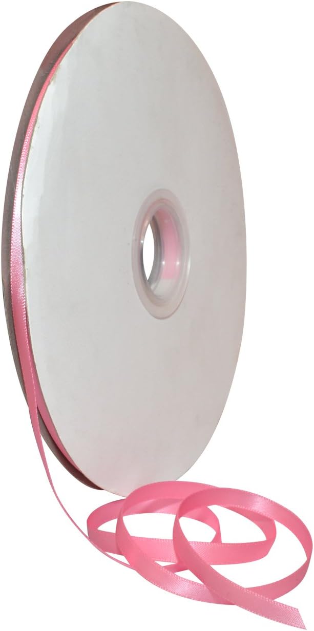 Rosy Mauve Double Face Satin Ribbon 3/8" x 100 YD - Perfect for Gift Wrapping, Crafts & Weddings