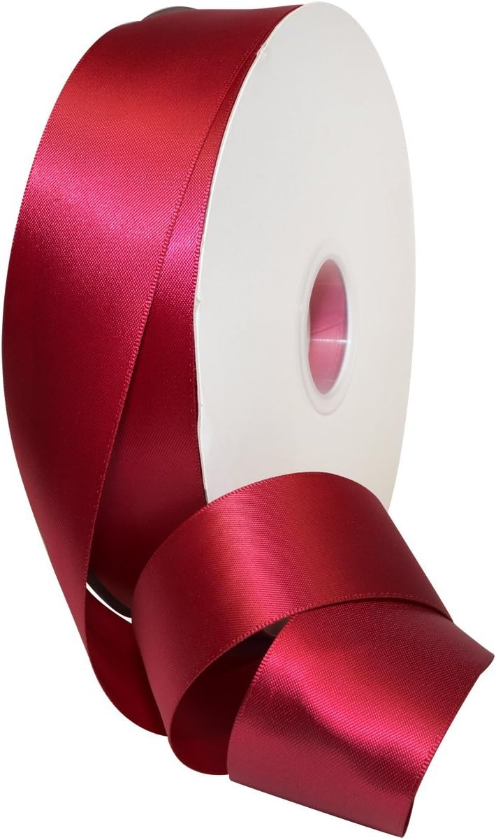 Rosy Mauve Double Face Satin Ribbon 3/8" x 100 YD - Perfect for Gift Wrapping, Crafts & Weddings