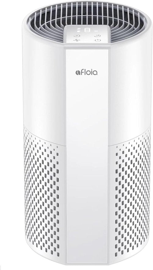 Afloia Air Purifier - 4-Stage Filter System for Home & Pets | Quiet Operation, Covers 1076 ft², Pluto White