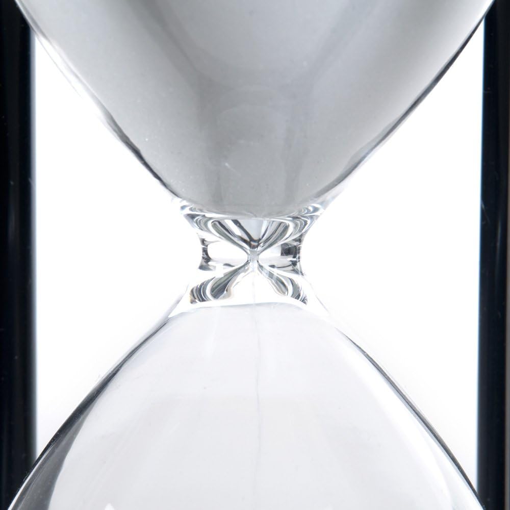 60-Minute Wood Sand Timer Hourglass | Bellaware White Decorative Timer