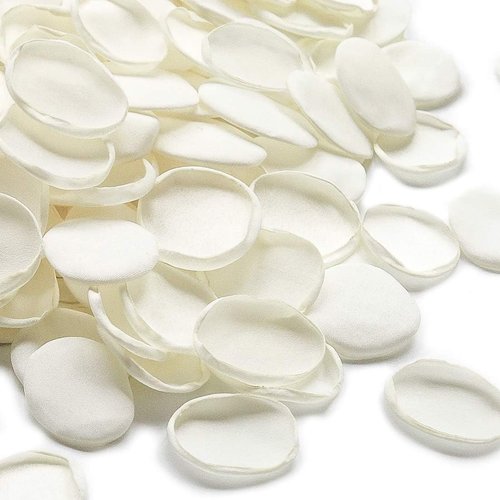 Floroom 300 Pcs Ivory Faux Silk Rose Petals - Perfect for Weddings, Table Centerpieces & Romantic Decor