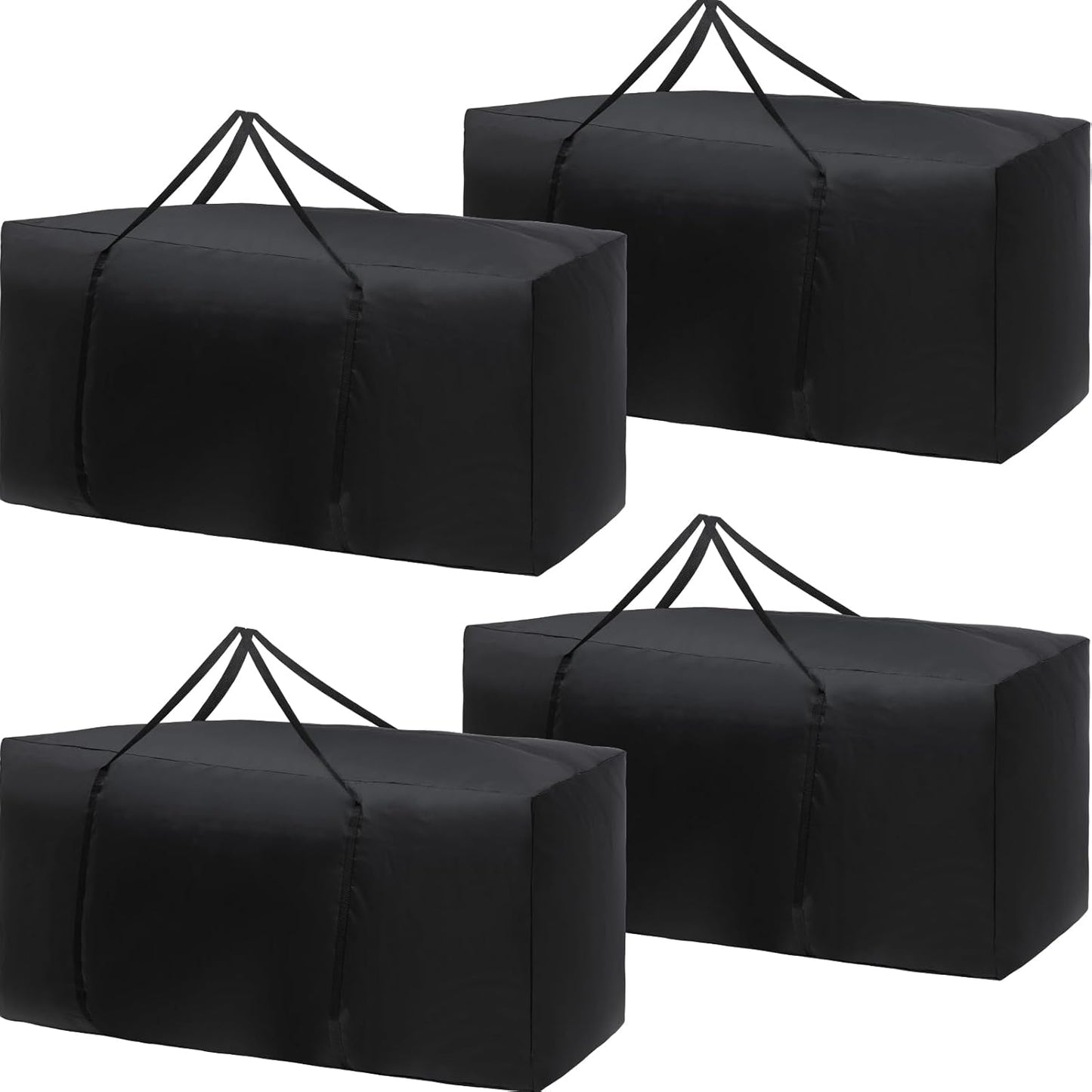 Silkfly Waterproof Outdoor Cushion Storage Bags - Extra Large 68 Inch with Handles | Durable 420D Oxford Fabric - Black