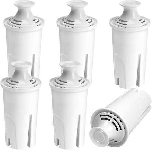 APPLIANCEMATES 6-Pack Replacement Water Filters for Brita Pitchers & Dispensers | Compatible with OB03, Classic 35557, Mavea 107007