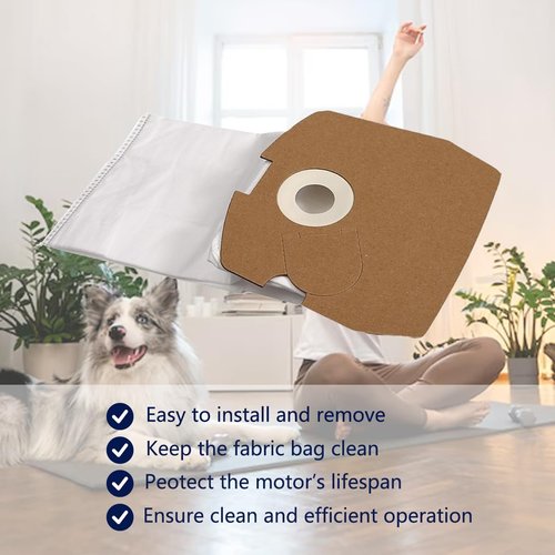 Clean Obsessed HEPA Vacuum Bags - 10 Pack Replacement for CO711 & C105 Canister Cleaners