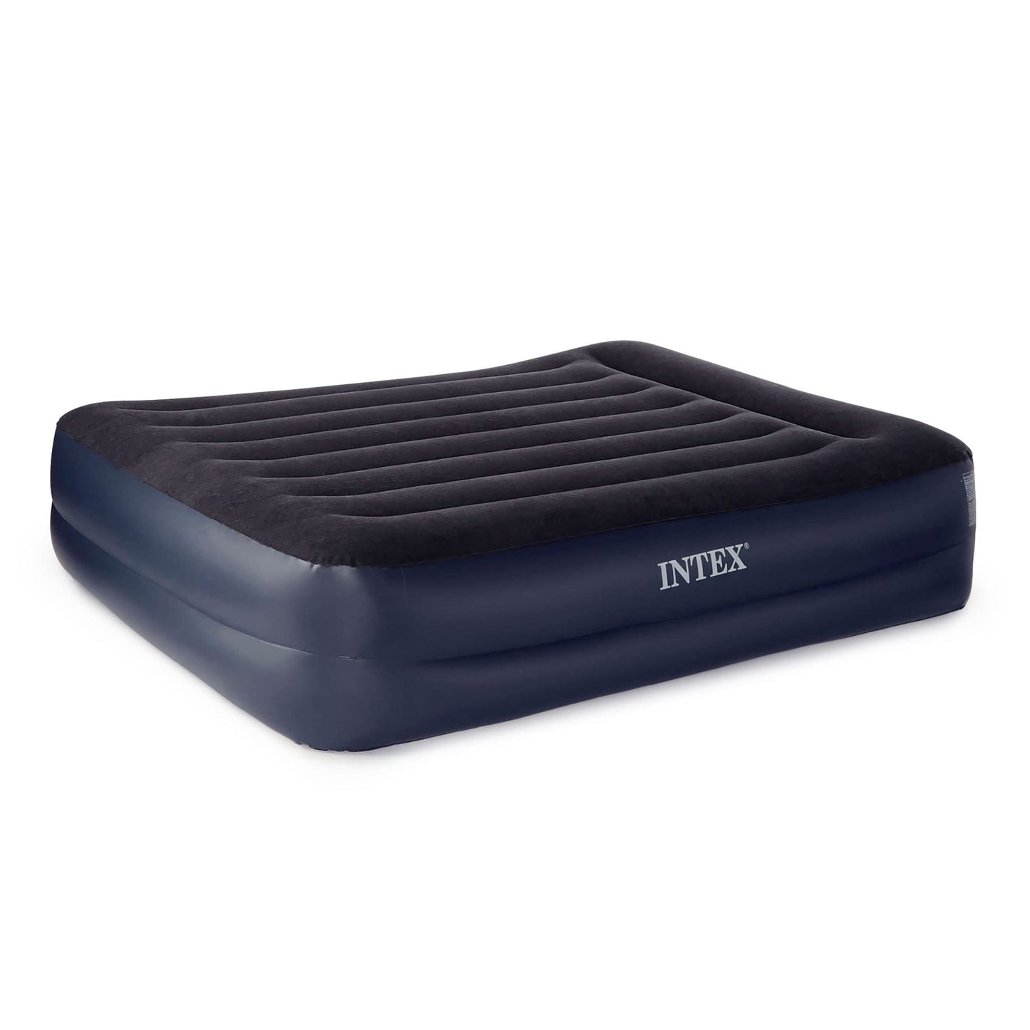 Intex Dura-Beam Standard Series Pillow Rest Raised Airbed w/Built-in Pillow & Electric Pump, Bed Height 16.5", Queen