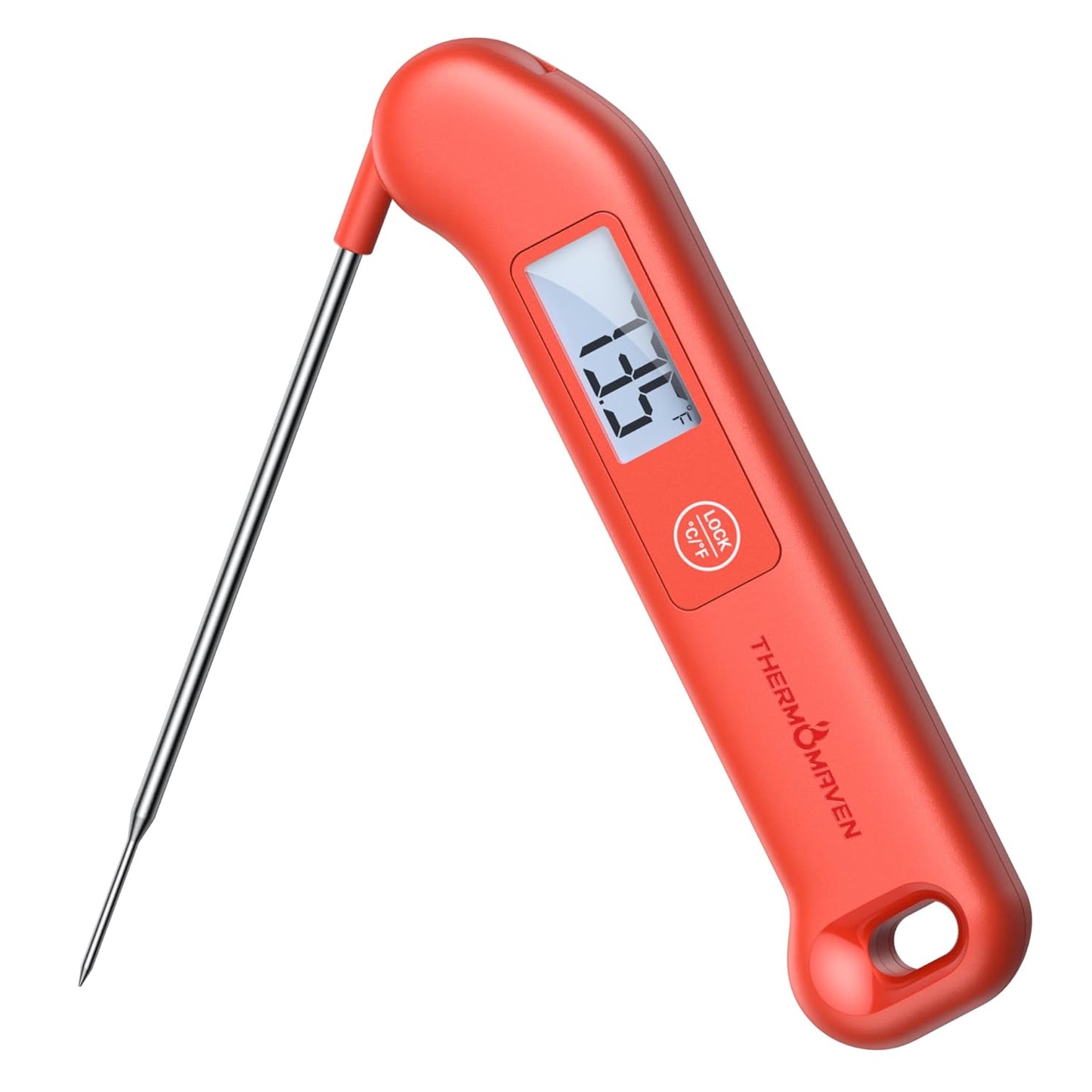 Skiennix Professional Meat Thermometer - Instant Read, ±0.5℉ Accuracy, Waterproof, Red