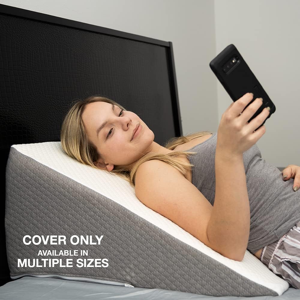 Kölbs Wedge Pillow Cover - Chic Jacquard Design | Fits 7-8 Inch Wedge Pillows, Multiple Sizes Available