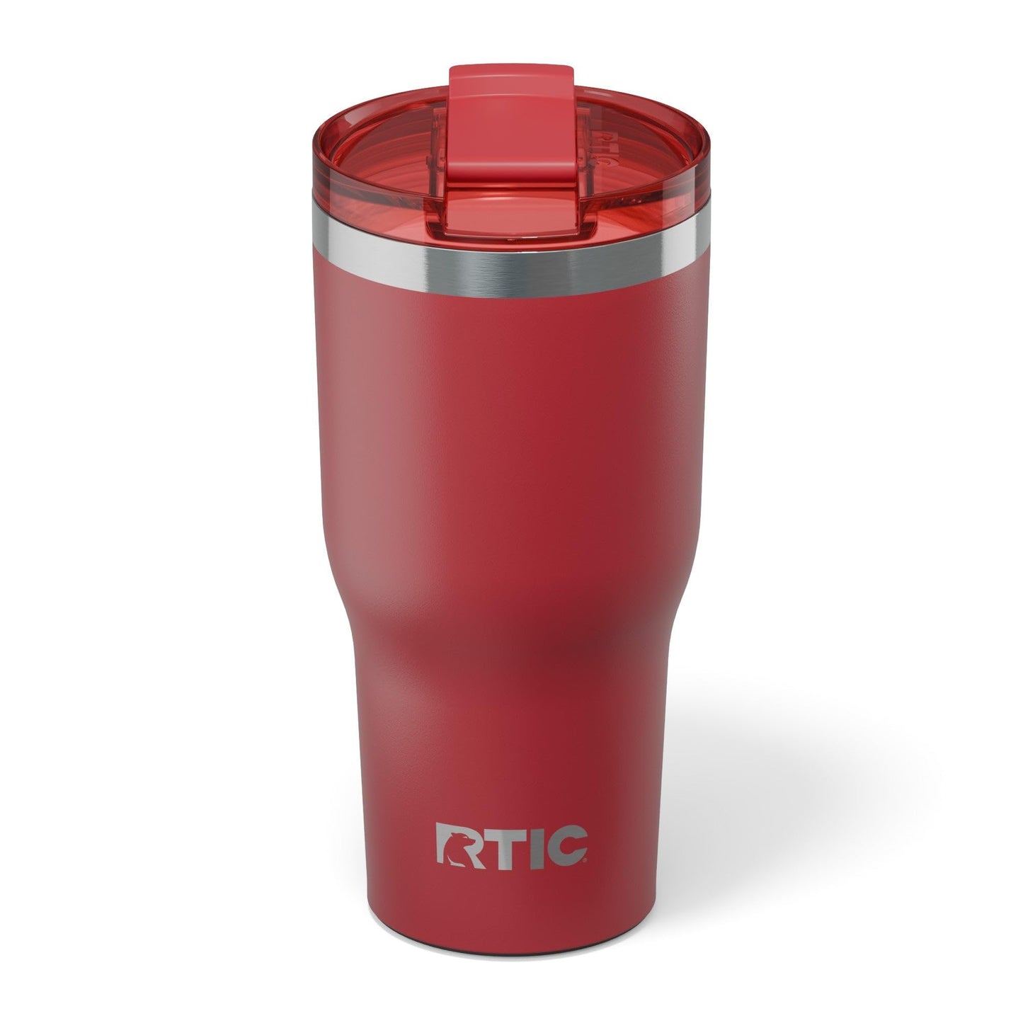 RTIC 30oz Essential Tumbler with Lid, Ceramic Lined, Insulated, Stainless Steel, Metal, Double Wall Vacuum-Insulation, Travel Cup for Iced Coffee, Tea, Hot and Cold Drink, Flag Red