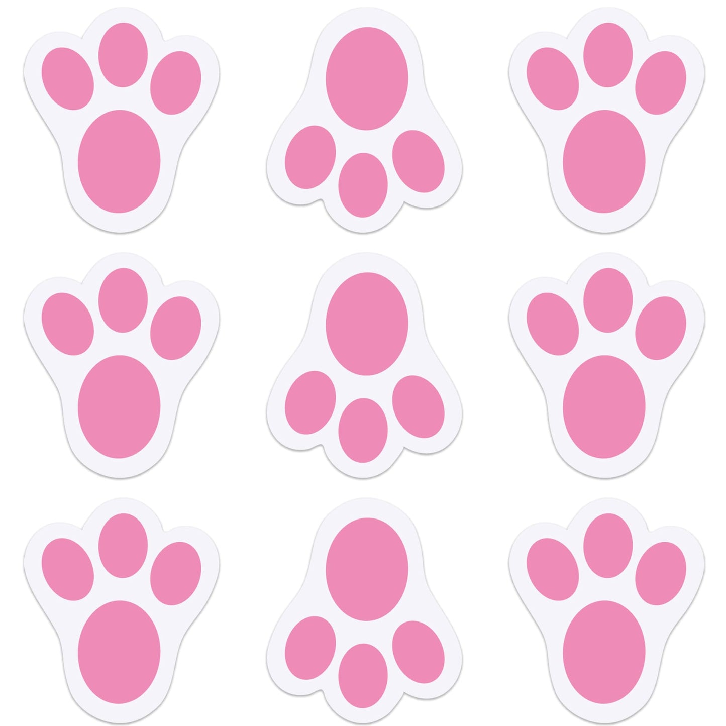 Wonmon 360 PCS Easter Bunny Paw Prints Stickers for Envelopes, Bunny Feet Stickers Rabbit Paw Sticker for Envelope Seals Crafts Easter Gifts Greeting Cards Bottle Laptop Party Decorations