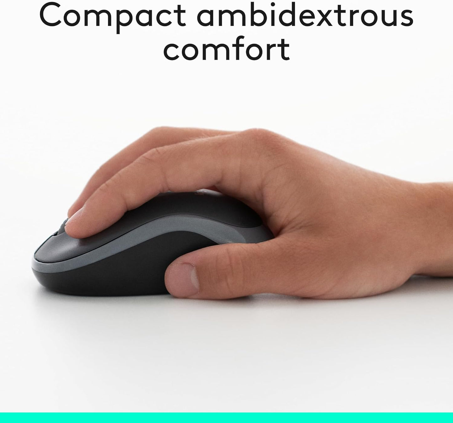 Logitech MK270 Wireless Keyboard & Mouse Combo - Compact Design, 2.4 GHz, 8 Multimedia Keys, Black