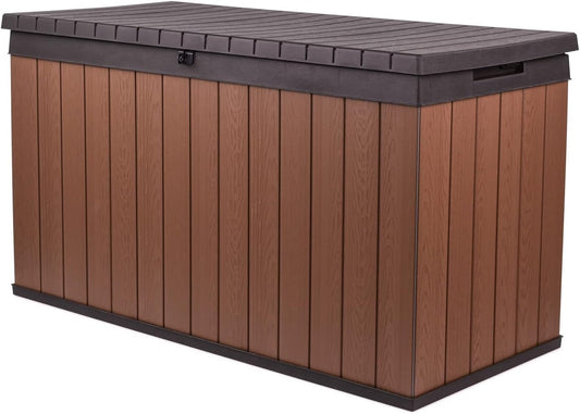 Keter Darwin 150 Gallon Storage Box - Durable Outdoor Organizer | Weather-Resistant Design