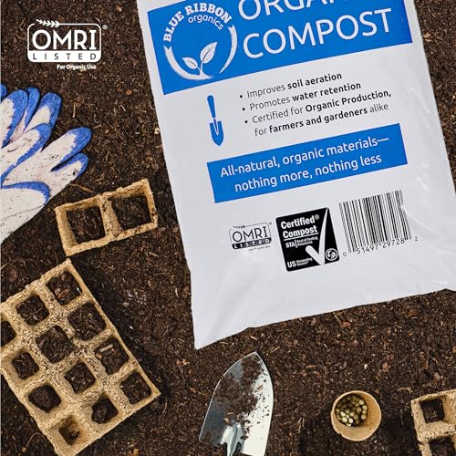 Organic Compost Bag - 7.9 Gallons, 32-35 Pounds - OMRI Certified Soil Fertilizer
