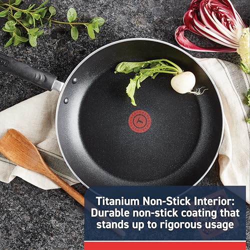 T-Fal 12-Inch Experience Nonstick Fry Pan with Lid, Induction & Oven Safe