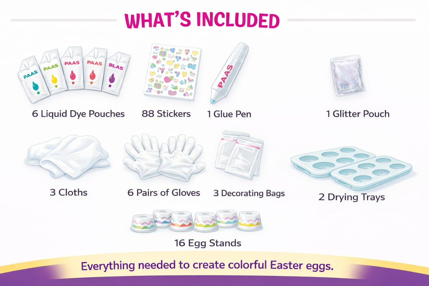 PAAS Eggstreme Color FX Egg Dying Kit – Create Swirl, Texture & Shine Effects – Fun & Creative Easter Egg Dye Kit