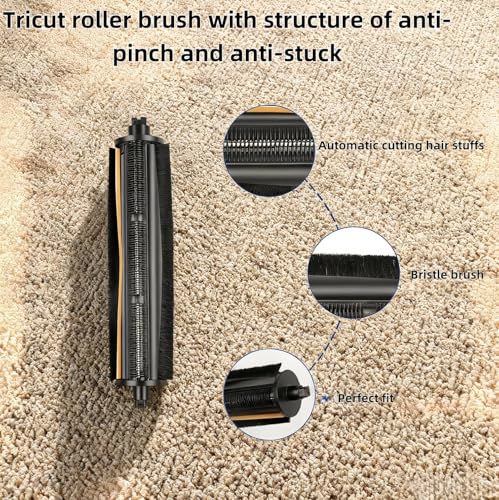 TriCut Brush Replacement Part for Dreame L40 Ultra Gen 2 - Charcoal Gray