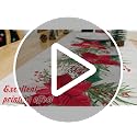 Smile Sunflower 13x72in Christmas Table Runner with Poinsettia & Floral Decor - Non-Slip, washable
