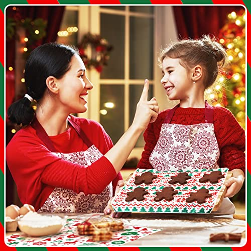 Christmas Wax Paper Sheets 12x12 Inch Food Wraps & Basket Liners - 240 Pack