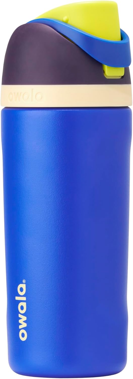 Owala Kids FreeSip Water Bottle - Insulated Stainless Steel with Straw, BPA-Free, 16 oz | Celestial Sphere