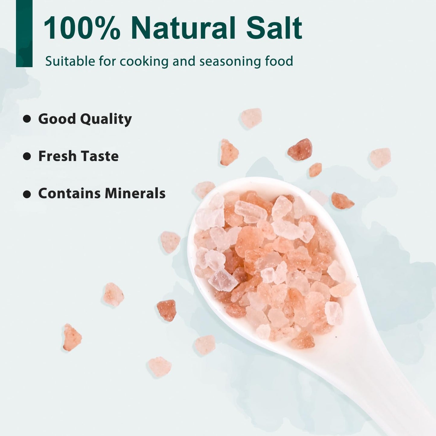 Soeos Himalayan Pink Salt & Whole Black Peppercorns Set - Coarse Grain, Non-GMO, Kosher | 39 oz & 18 oz