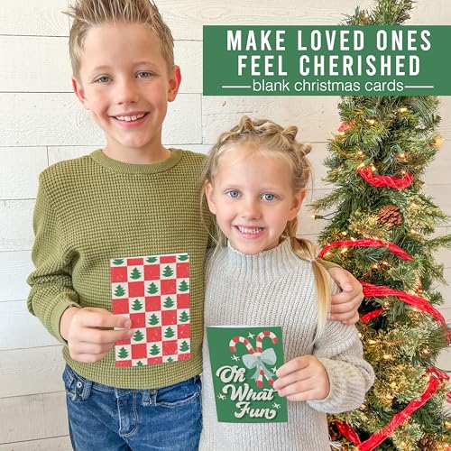 Hadley Designs Blank Christmas Cards with Envelopes (54) – 5x3.5" Holiday Note Cards