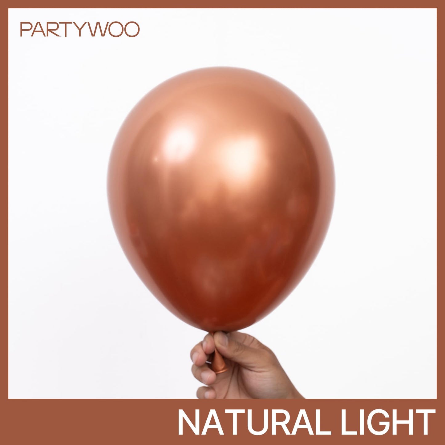 PartyWoo Balloons 50 pcs 12 inch Balloons for Graduation Wedding Baby Shower Gender Reveal Anniversary Graduation Birthday Party Decorations Brown-G132