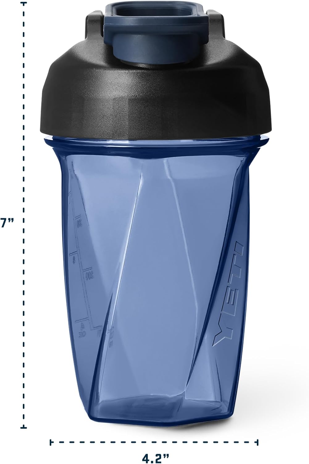 YETI Yonder Helimix Vortex Blender Shaker Bottle - 20oz Portable Protein Cup | Royal Blue, USA Made, Dishwasher Safe