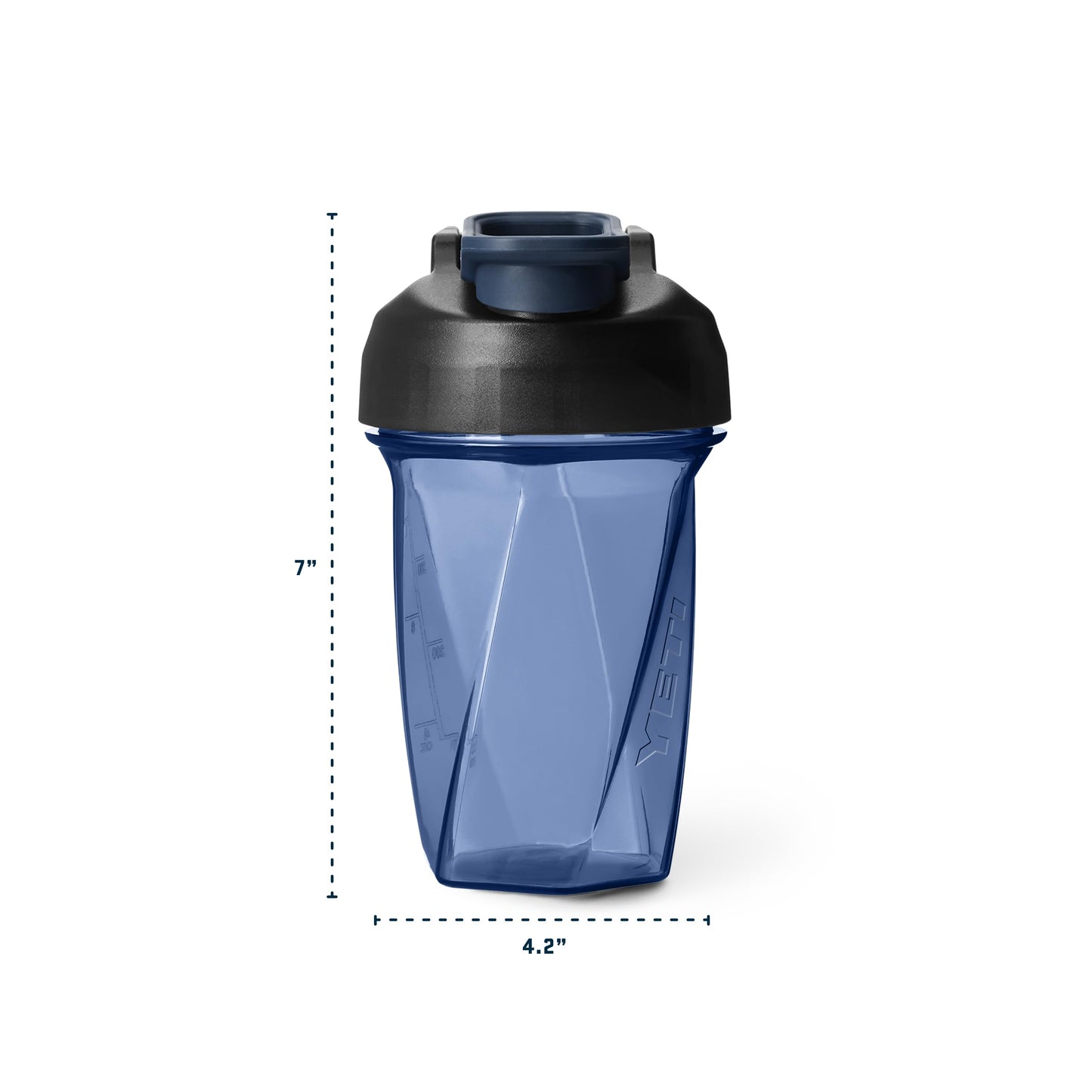 YETI Yonder Helimix Vortex Blender Shaker Bottle Holds up to 20oz | No Blending Ball or Whisk | USA Made | Portable Pre Workout Whey Protein Drink Shaker Cup | Dishwasher Safe, Royal Blue