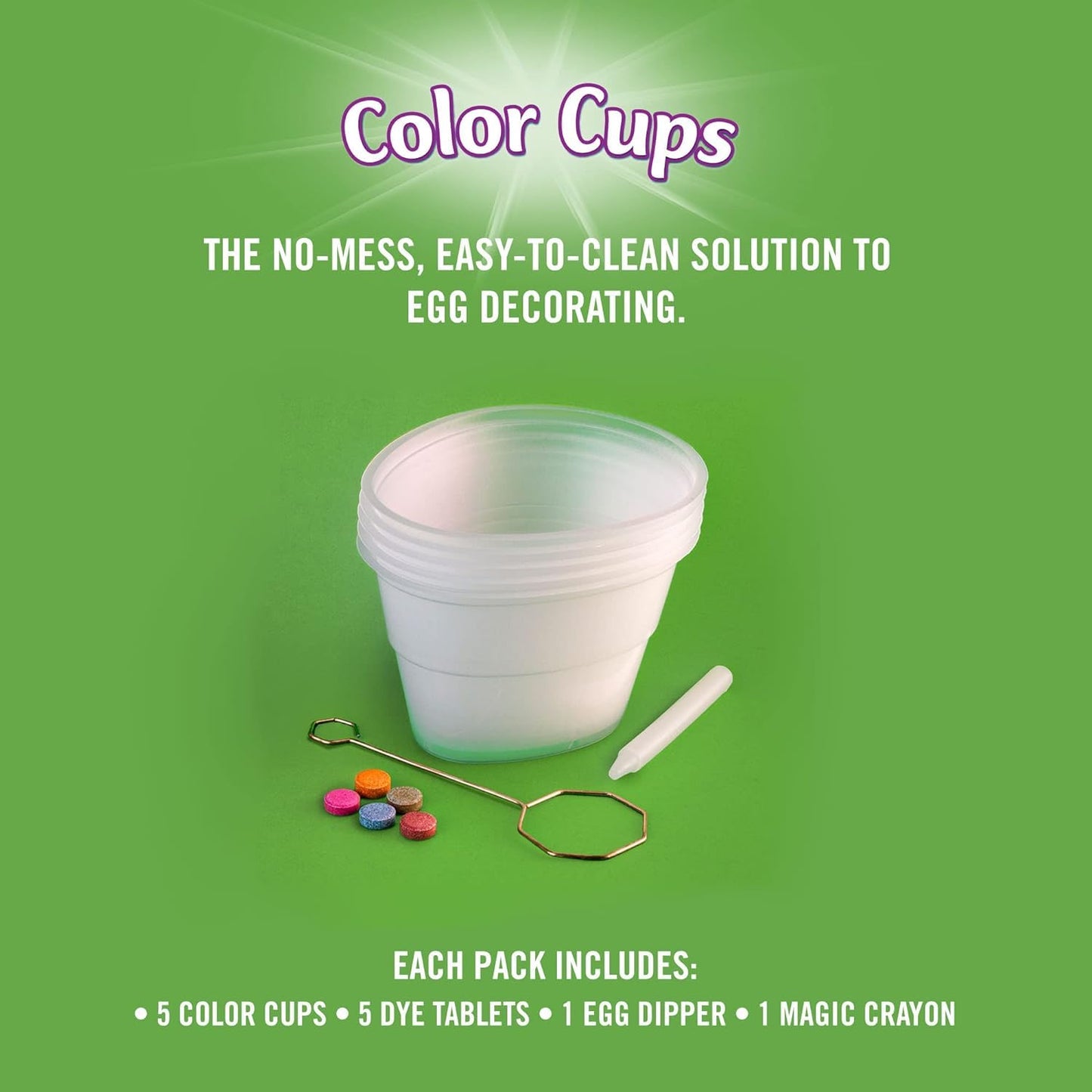 PAAS Easter Egg Coloring Cup Kits - 2 Pack